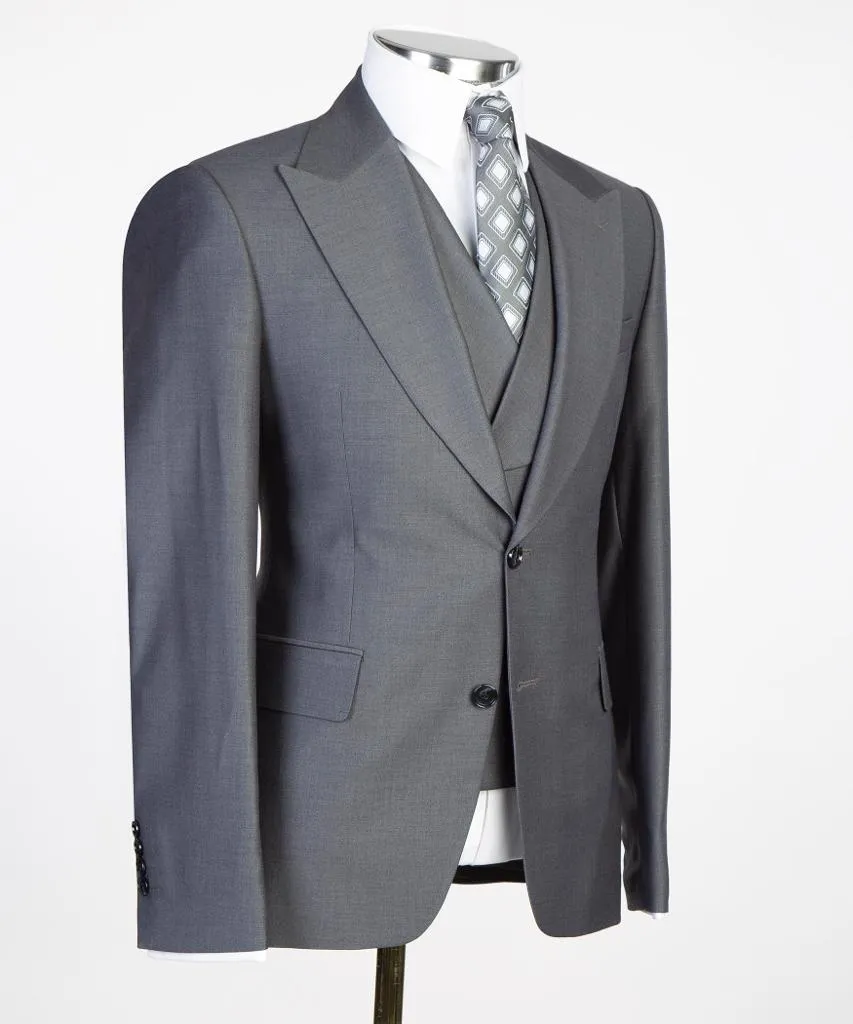 3 pieces Men’s Dark Grey Suit