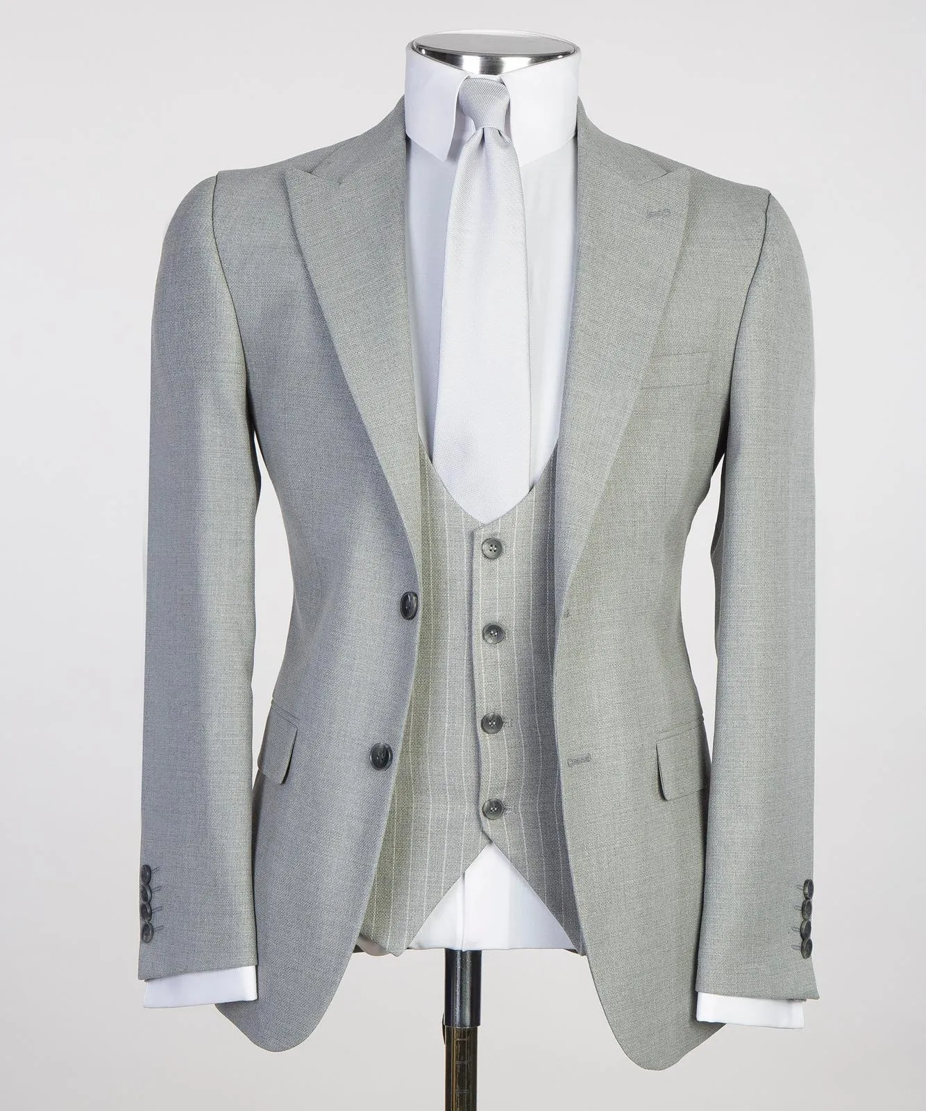 3 pieces Modern Grey Suit