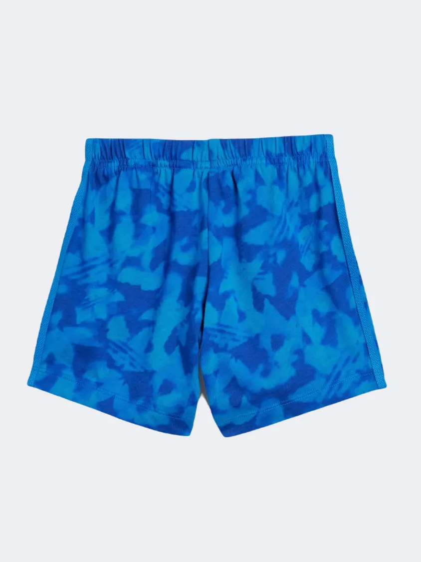 Adidas Summer Allover Print Baby Boys Original Set Blue Bird