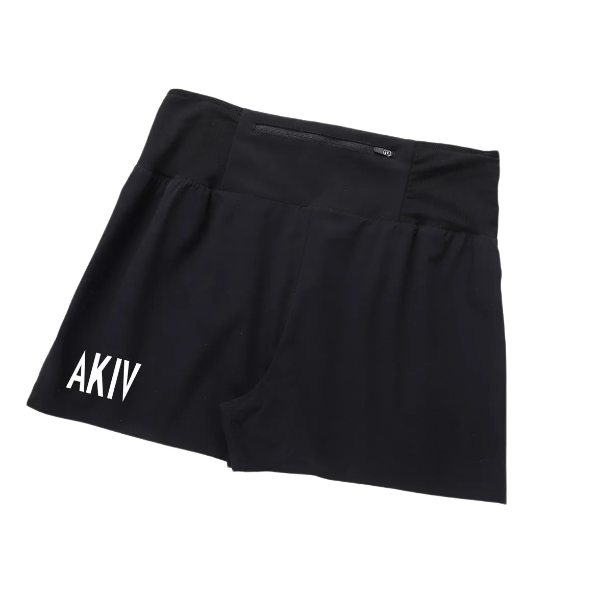 AKIV Multi-Pocket Running Shorts Women | Triangular inner | Black