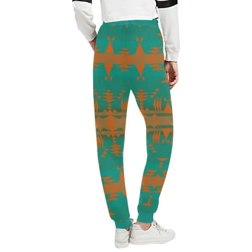 Between the Mountains Deep Lake Orange Women's Sweatpants