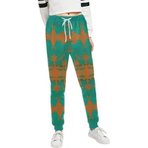 Between the Mountains Deep Lake Orange Women's Sweatpants