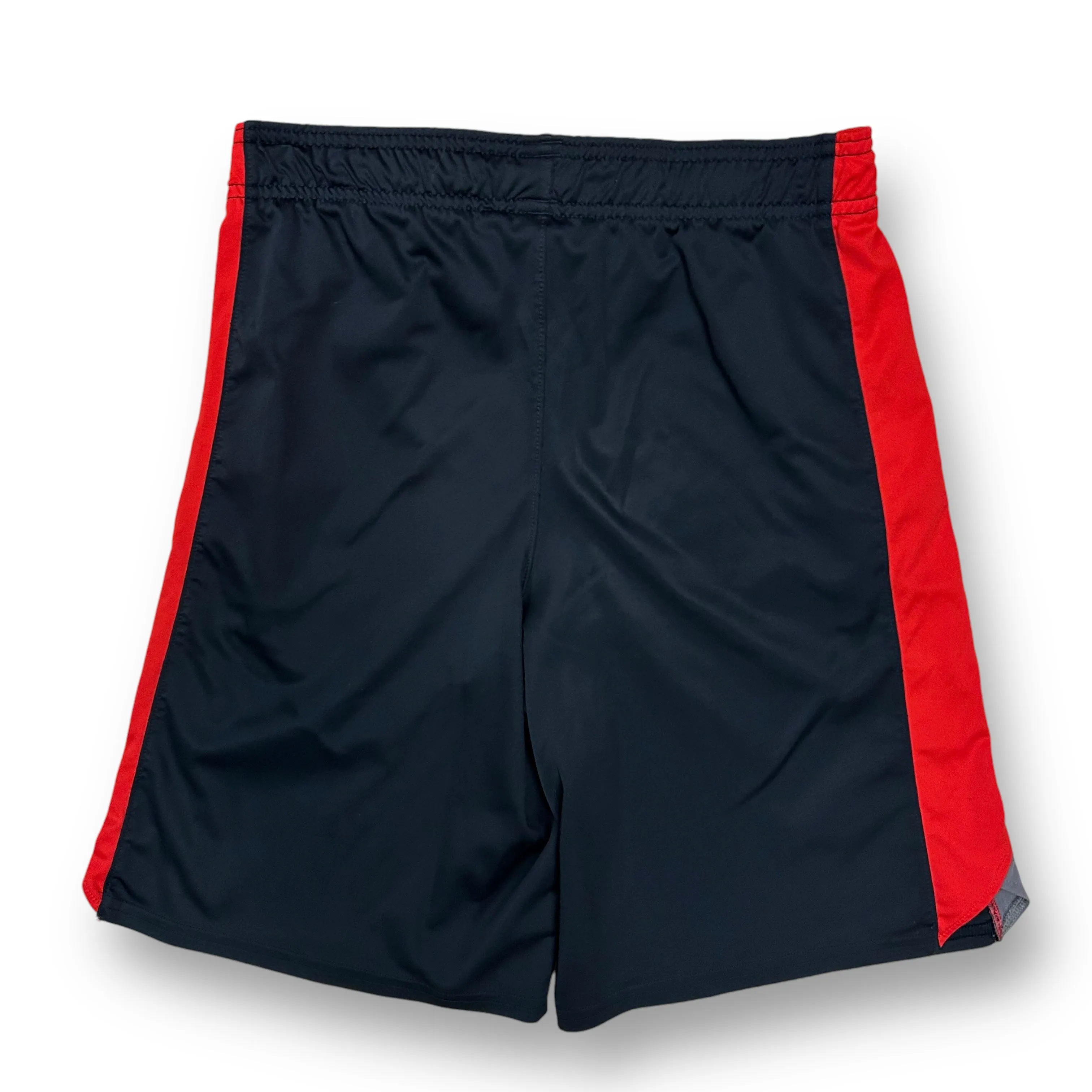 Boys Under Armour Size 10/12 YMD Black & Red Loose Fit Athletic Shorts