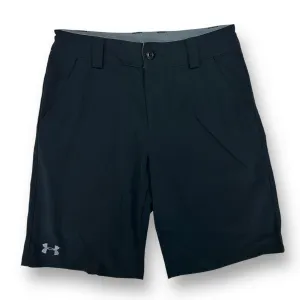 Boys Under Armour Size 10/12 YMD Black Loose Fit Golf Shorts