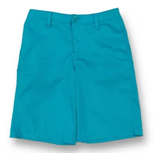 Boys Under Armour Size 12 Teal Loose Fit Heat Gear Performance Shorts