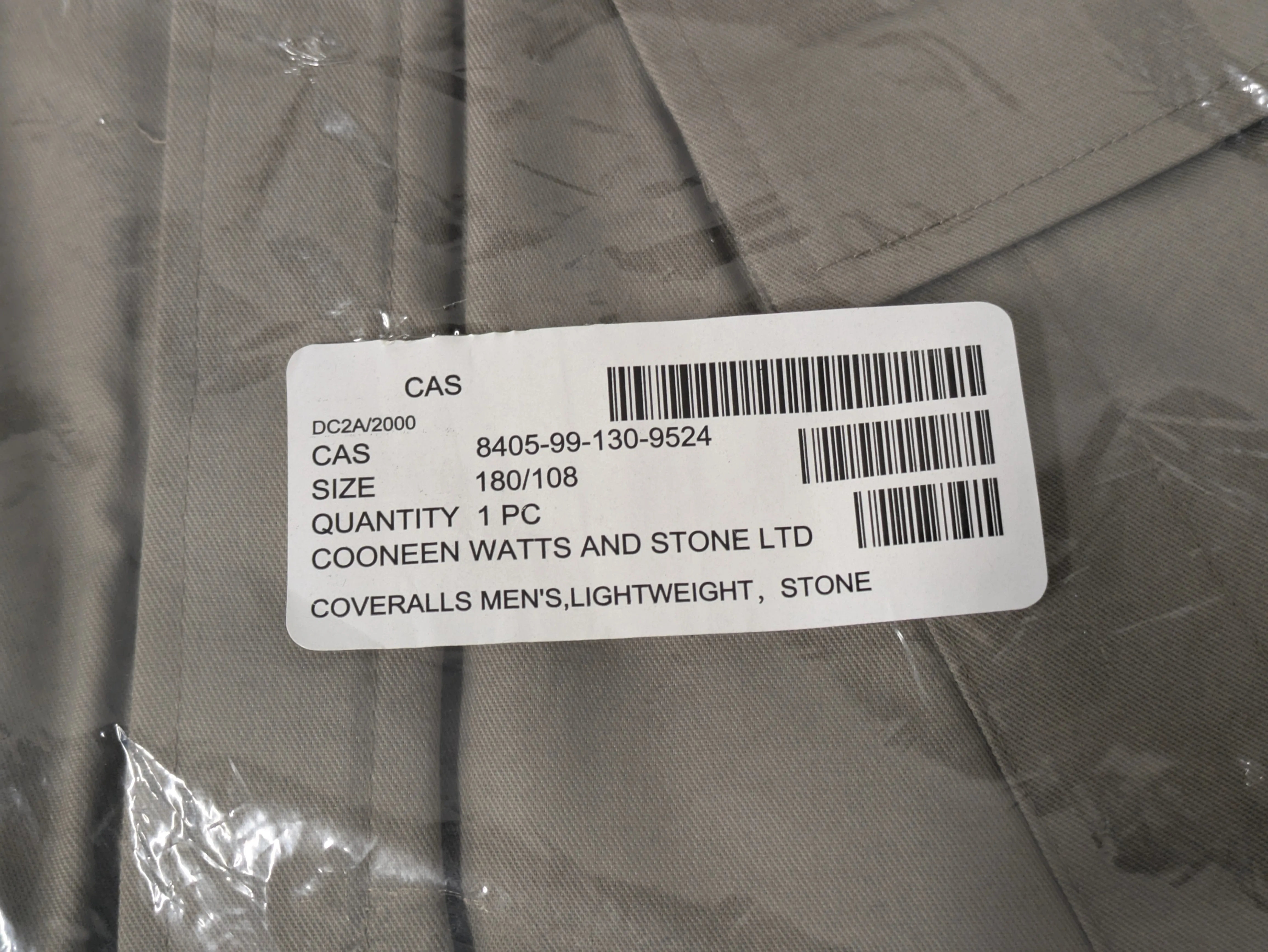 British Army Lightweight Ripstop Coveralls Stone