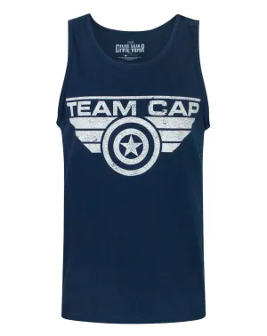 Captain America Civil War Team Cap Distressed Men's Vest