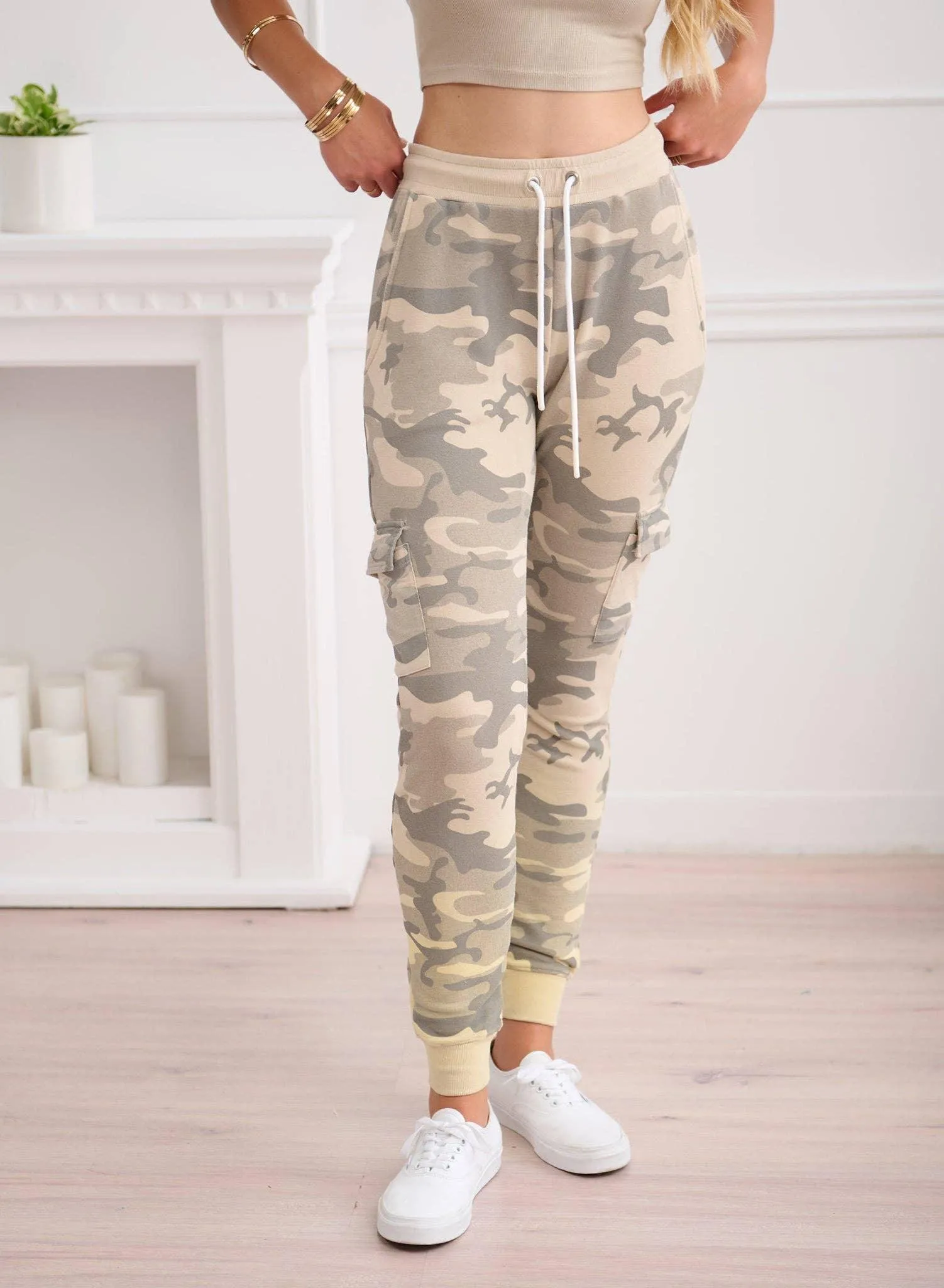 CHRLDR Faded Camo Cargo Sweatpant