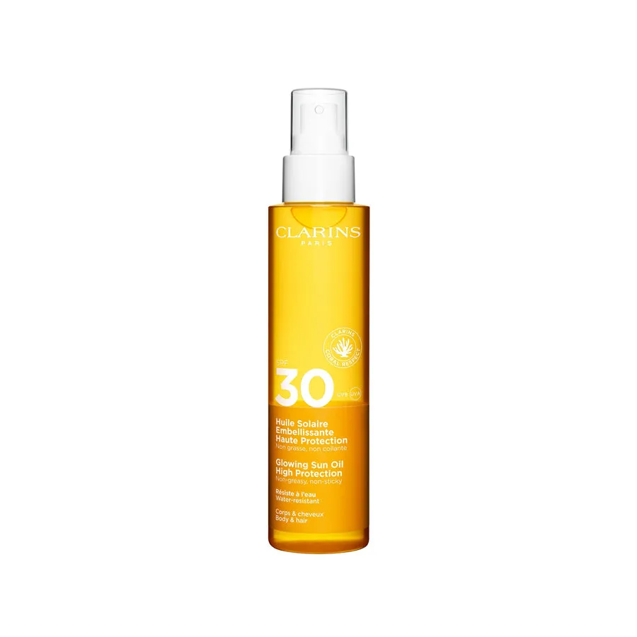 Clarins Glowing Sun Oil High Protection SPF 30 150ml