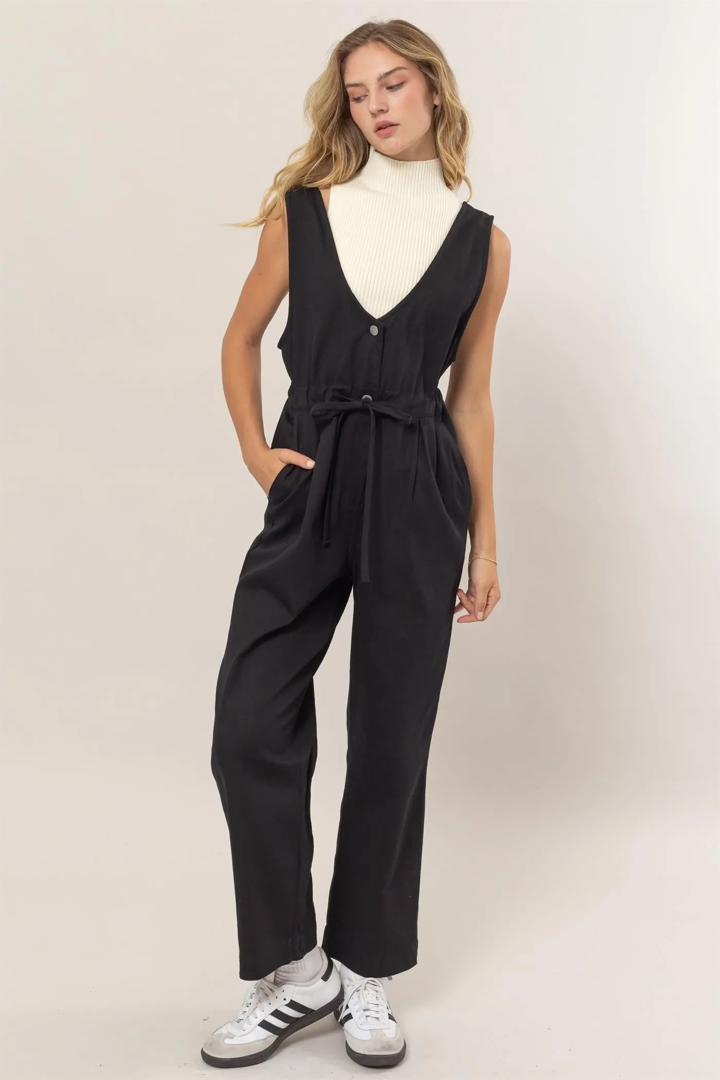 Cotton Twill Jumpsuit