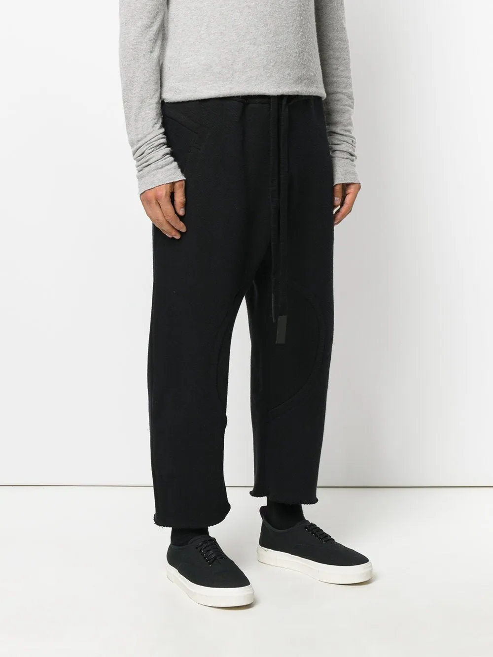 Cropped Sweatpants Black