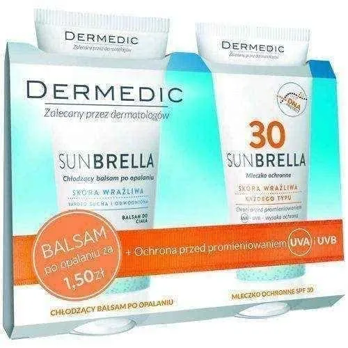 Dermedic Sunbrella Protective Lotion SPF30 200g   Cooling Lotion after sun 200g