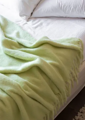 DOVE & DONKEY Woolly Mammoth Throw - Key Lime