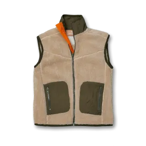 Dual Fabric Teddy Gilet