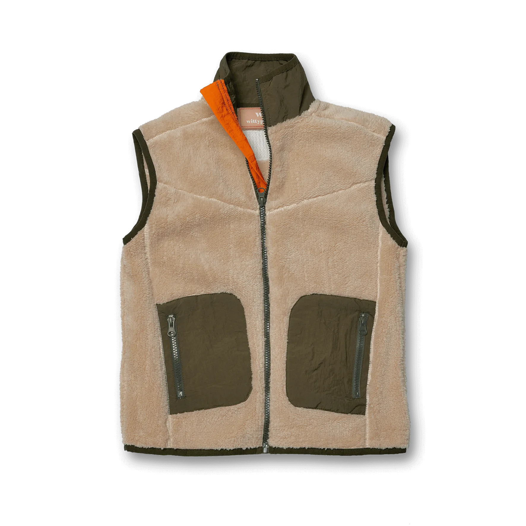 Dual Fabric Teddy Gilet