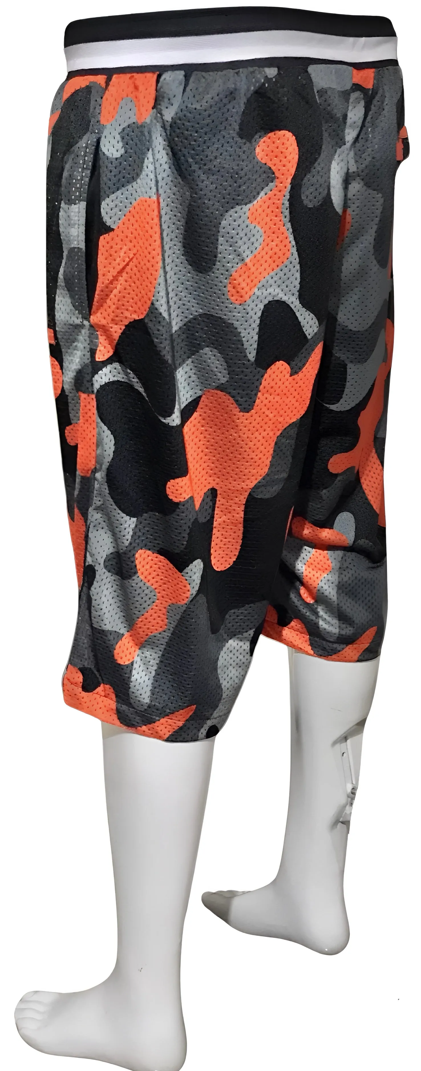 ^ECM^ MESH BASKETBALL SHORTS (LINED) (BACK ZIP POCKET)