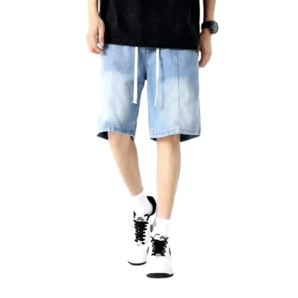 Fashion high-waist men's jean shorts