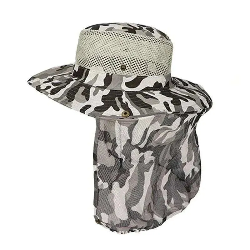 Fishing Hat Wide Brim Camouflage Sun UV Protection