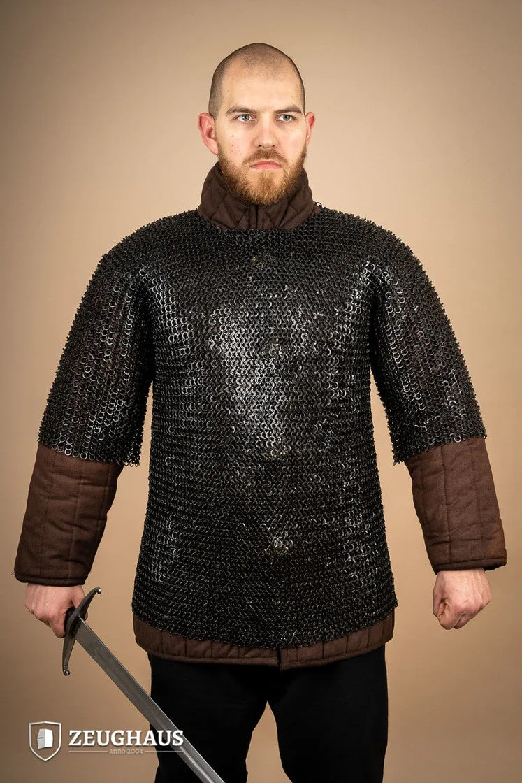 Flatring Riveted Chainmail Haubergeon 9 mm Burnished B-Stock