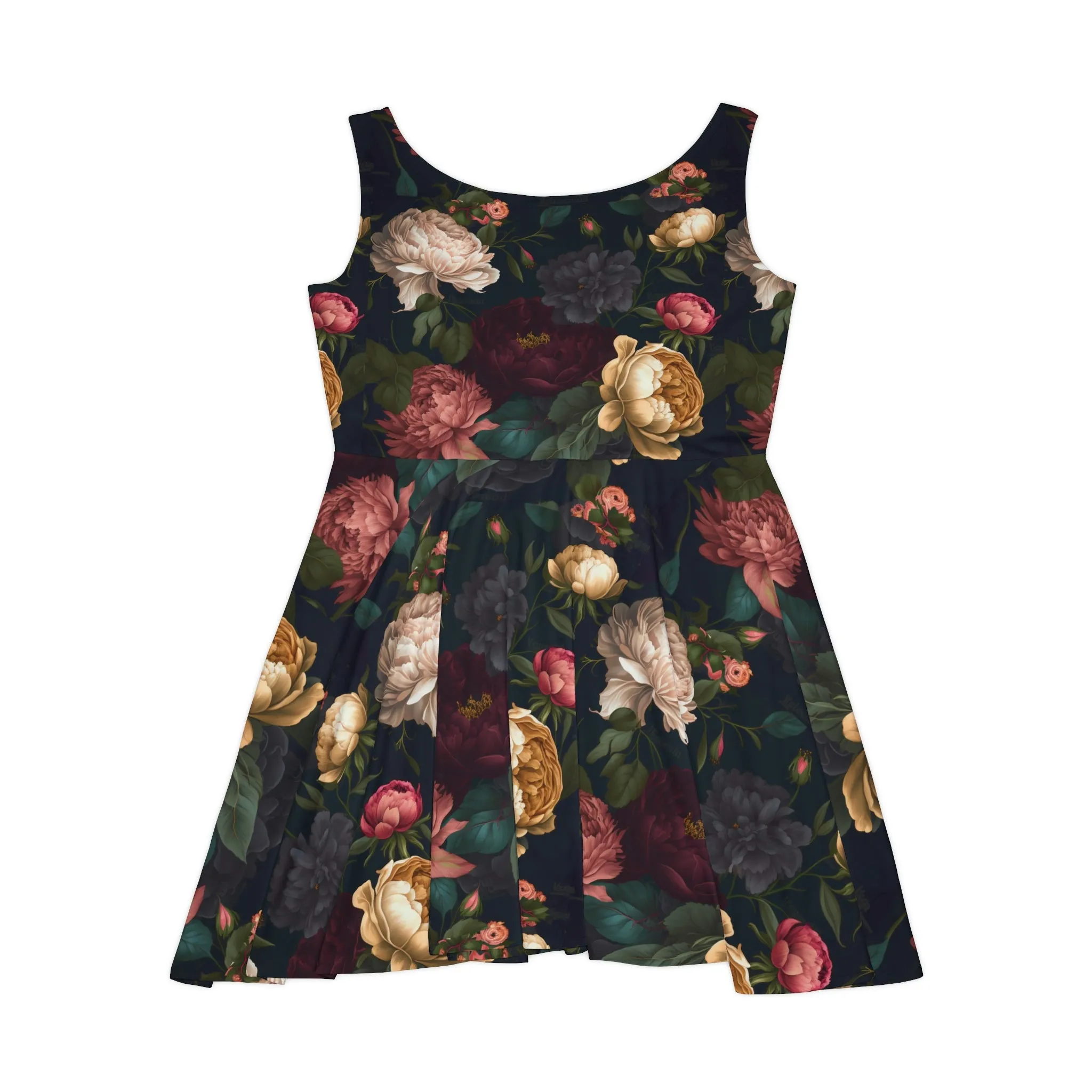 Floral Pattern Women's Skater Dress #24