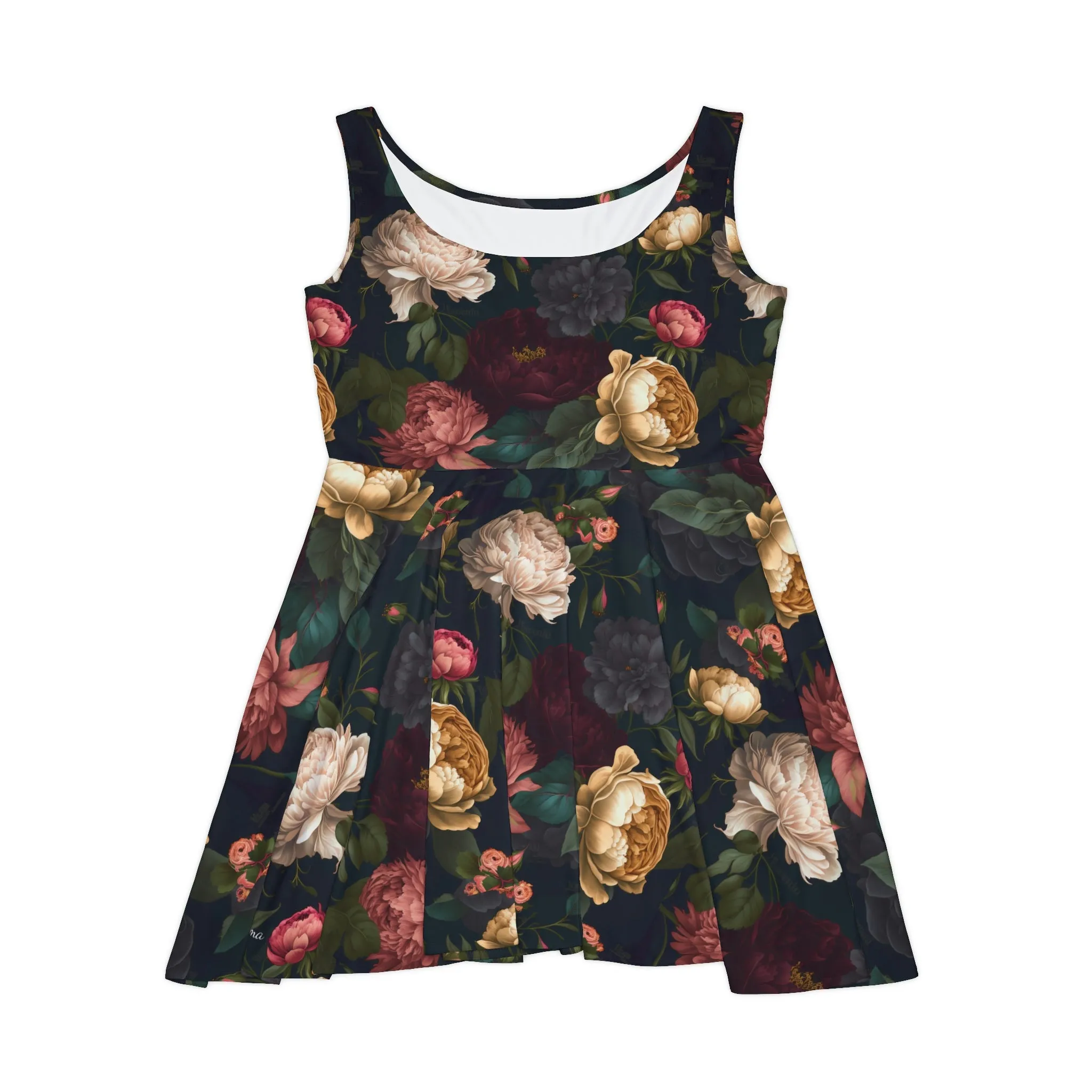 Floral Pattern Women's Skater Dress #24