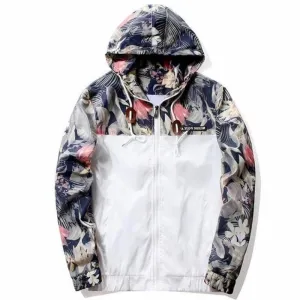 Floral Windbreaker Jacket