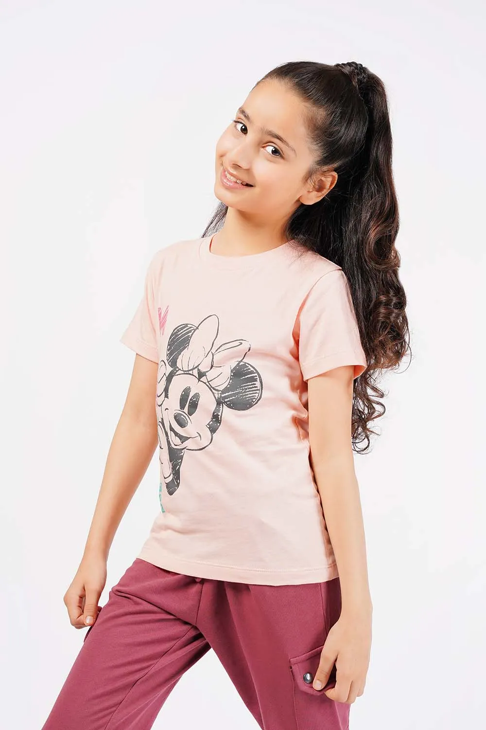 Girl's Short Sleeves Graphics Tee