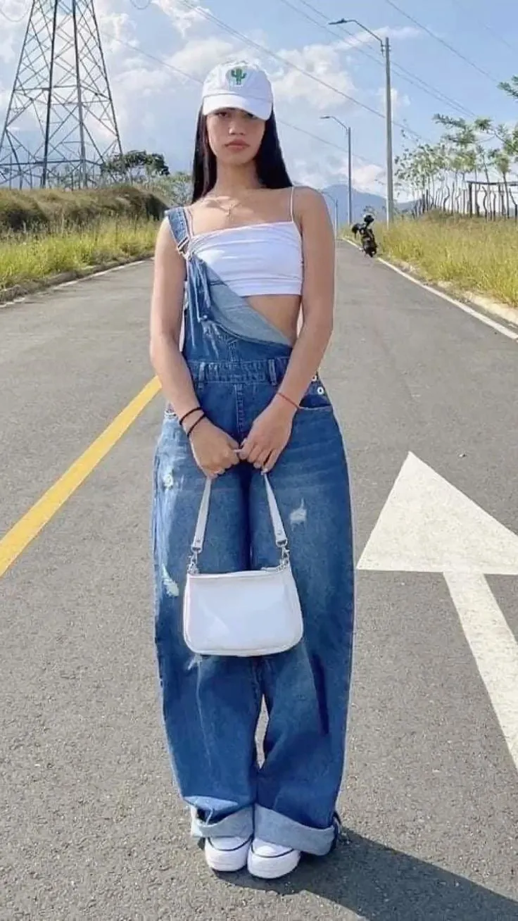 H&M 90'S WIDE LEG OVERALL