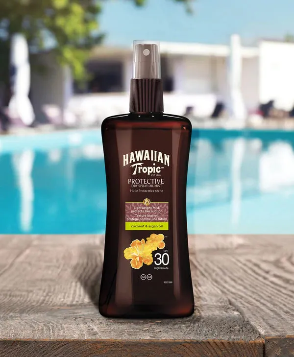 Hawaiian Tropic Protective Dry Spray Oil SPF 30 200ml