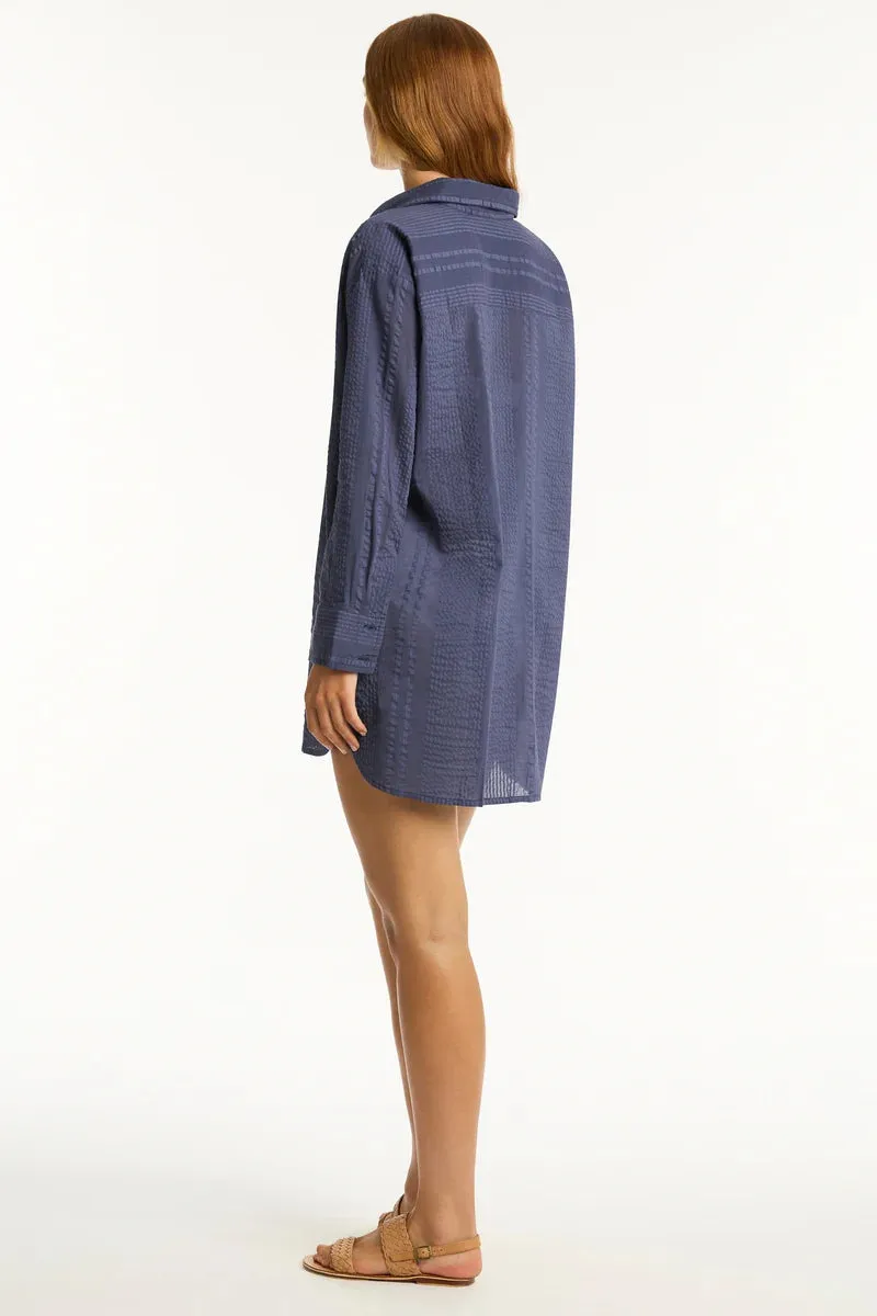 Heatwave Cover Up Shirt Indigo