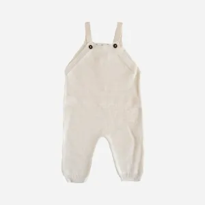 Heirloom Organic Cotton Knit Overall, Cream