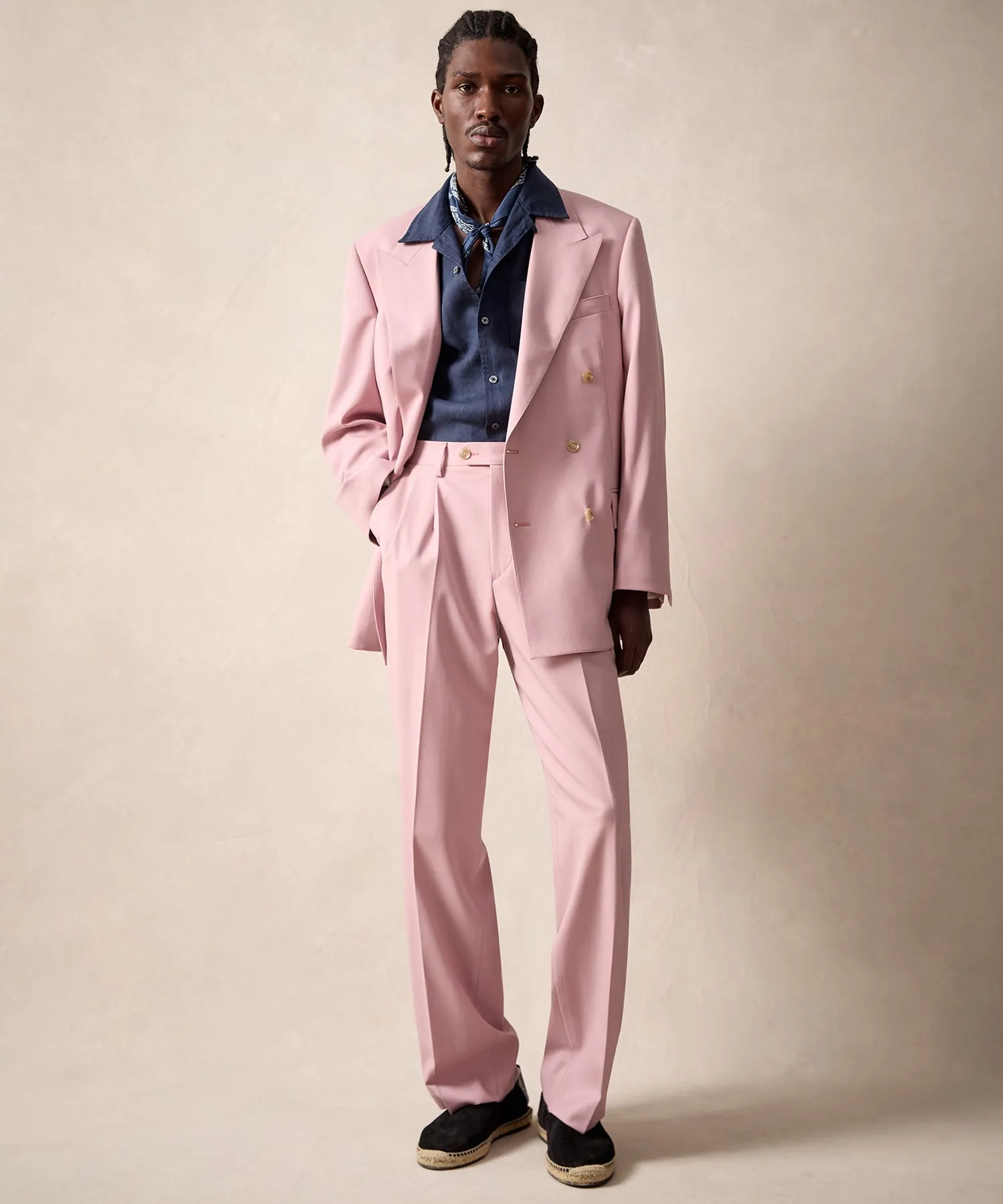 Italian Gabardine Wythe Jacket in Pink