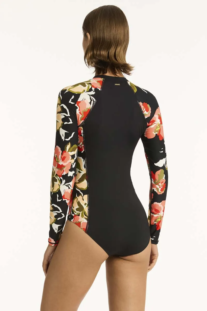 Juniper Long Sleeved Multifit One Piece Black