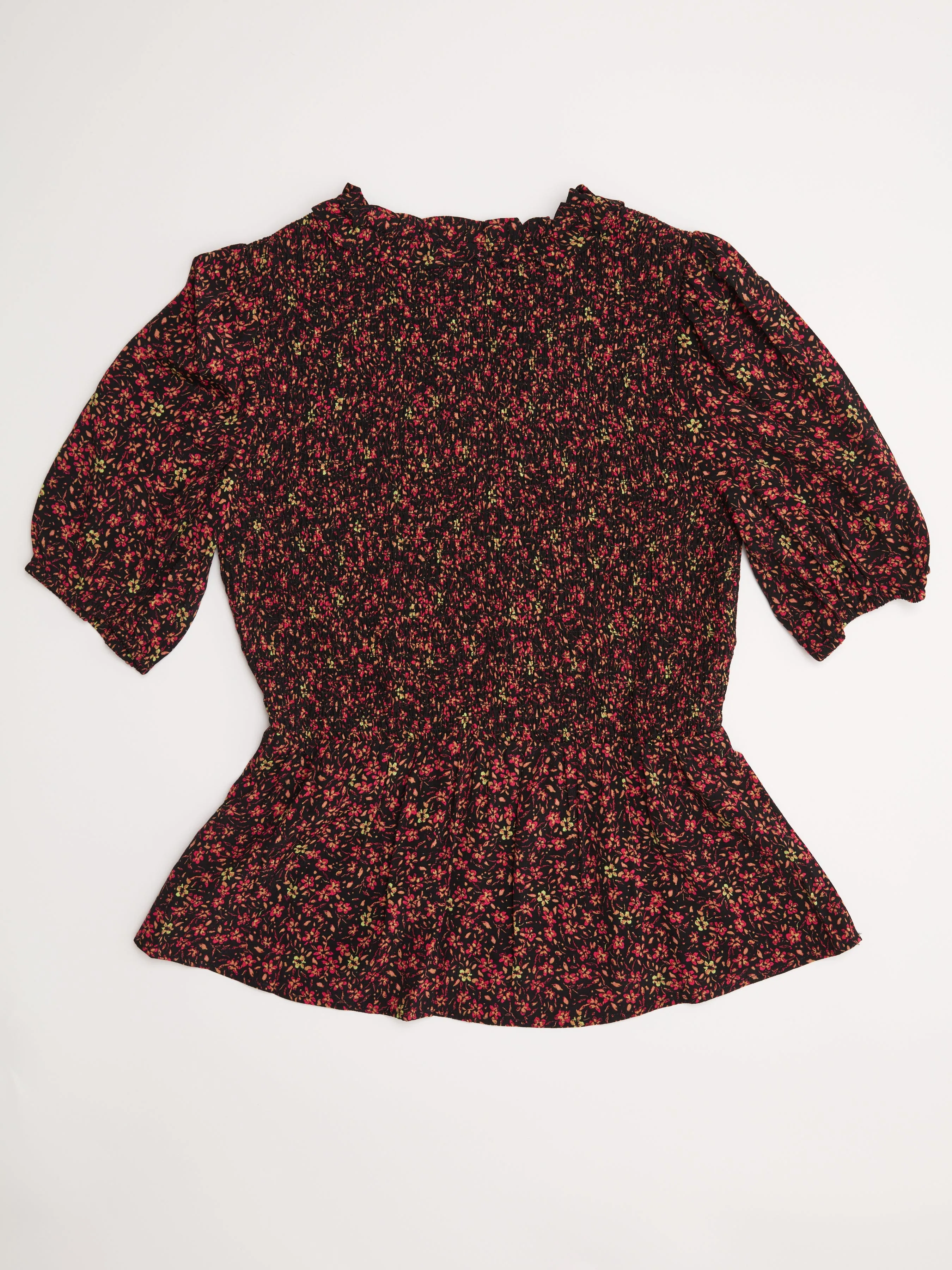 Libby Crepe Short Sleeve Blouse