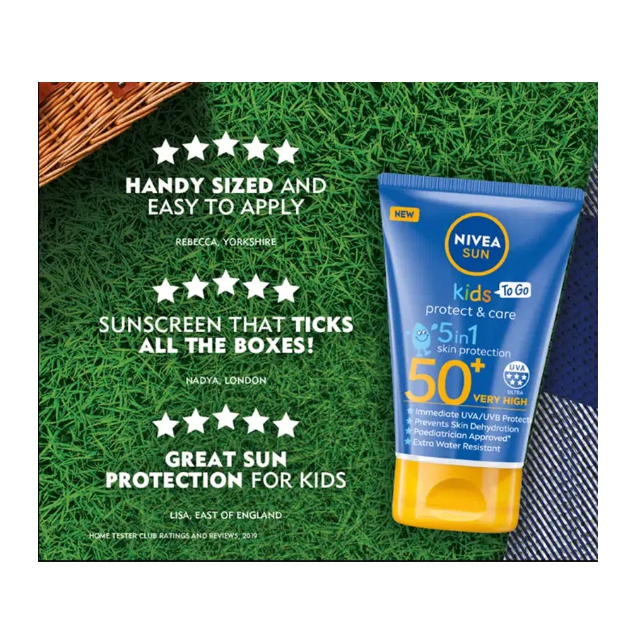 Nivea Sun Kids To-Go SPF 50  Sun Lotion 50ml