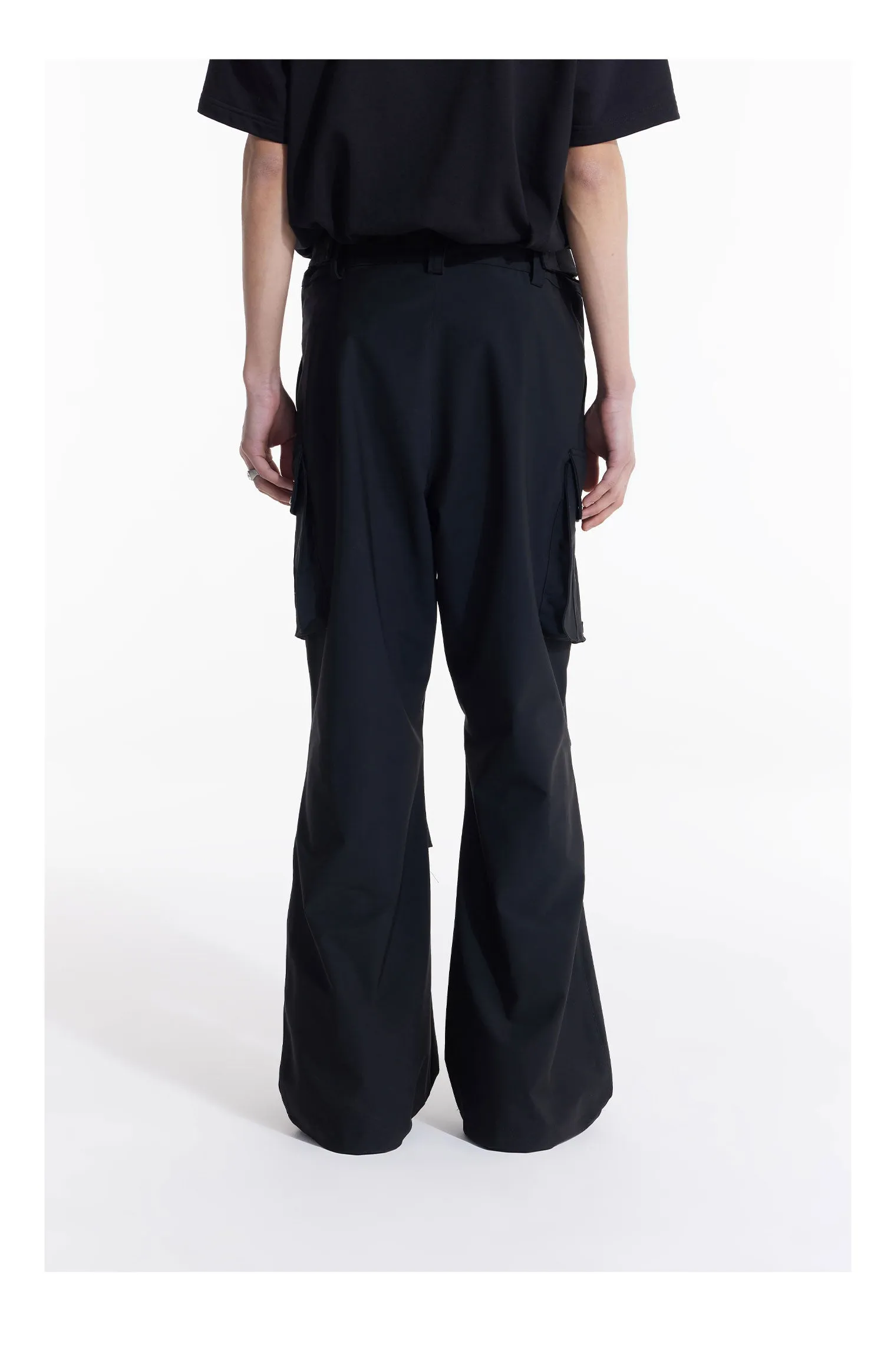 Nylon multi-pocket casual pants