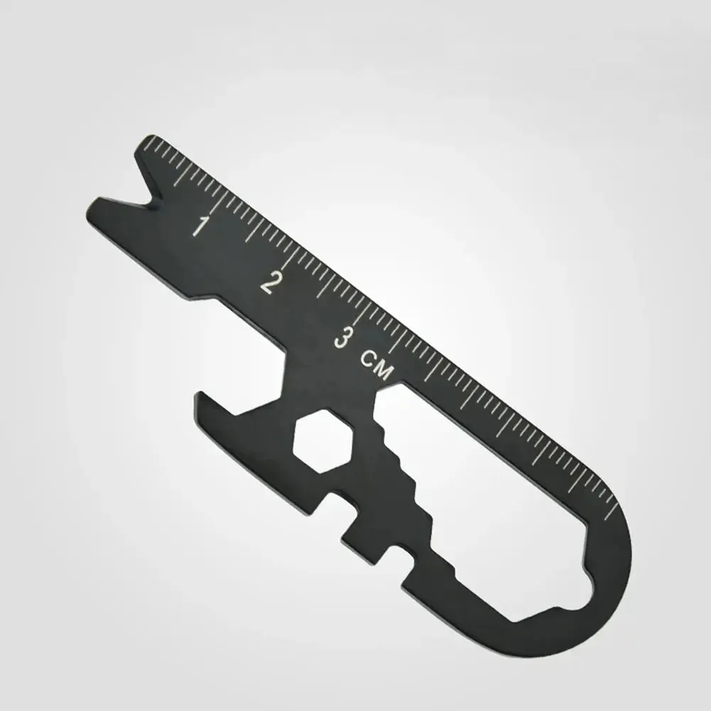 Outdoor Tools Steel Pocket EDC Gear Multi Tool Keychain Keyring Pry Crowbar Bottle Opener Wrench Screwdriver Gadget Tool