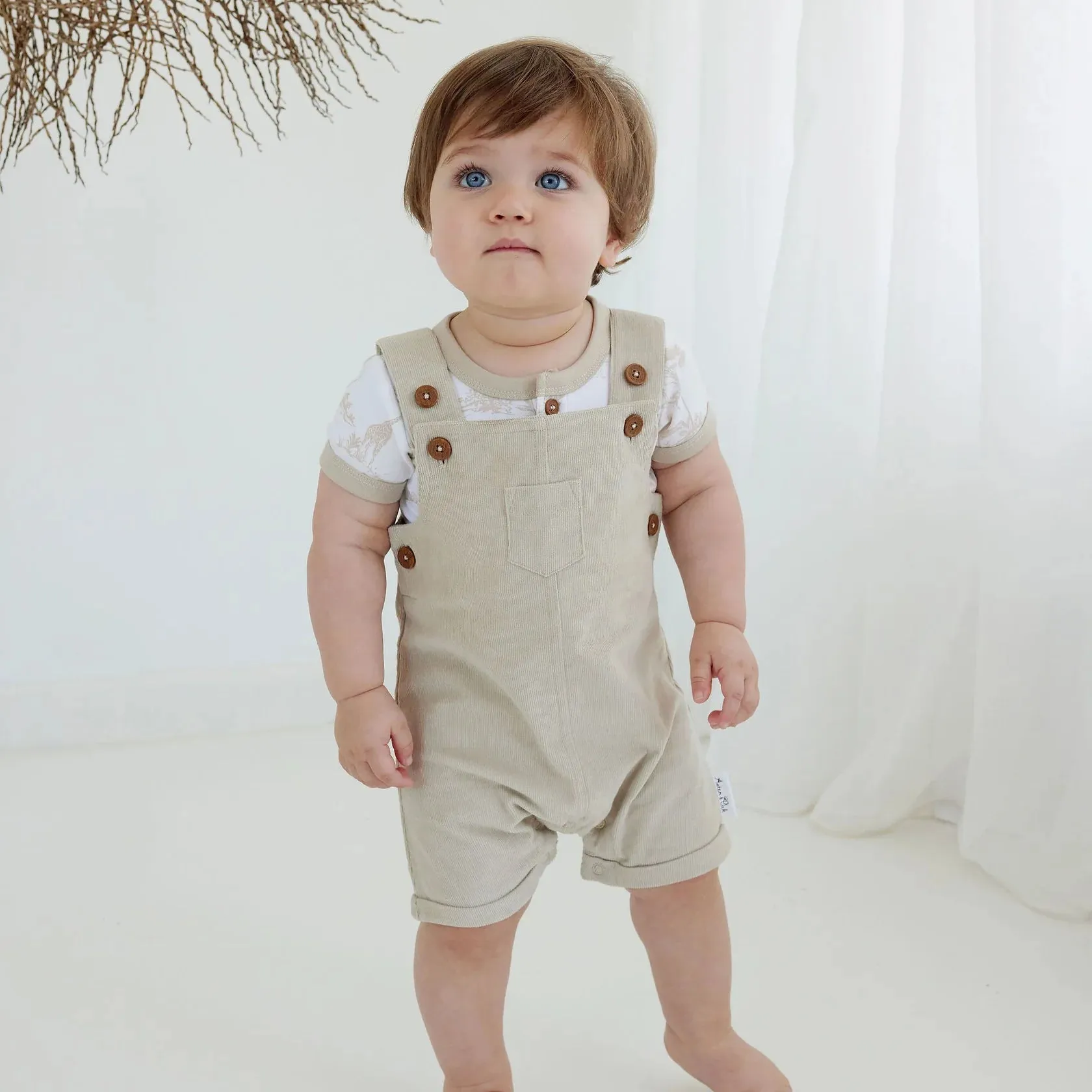 Sand Cord Overalls