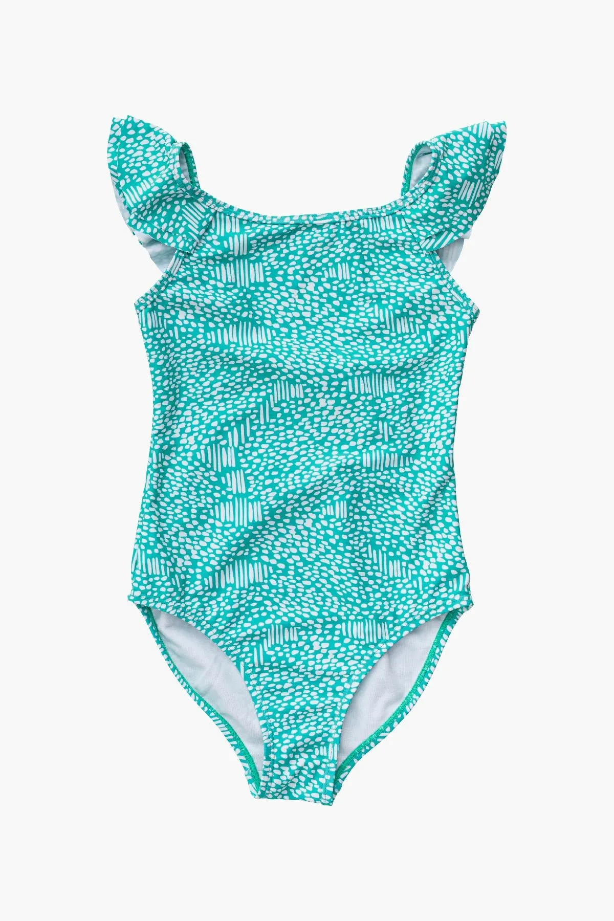 Snapper Rock Spearmint Spot Flutter Swimsuit