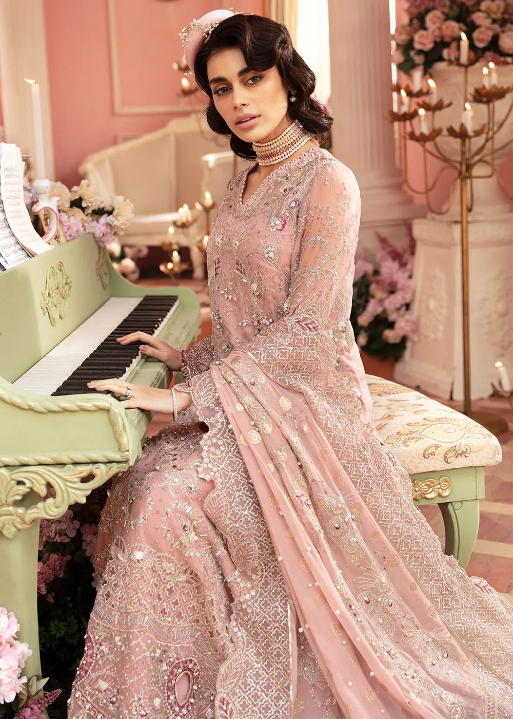 The Secret Garden Luxury Unstitched Formals '24 by Nureh | CAROLINE