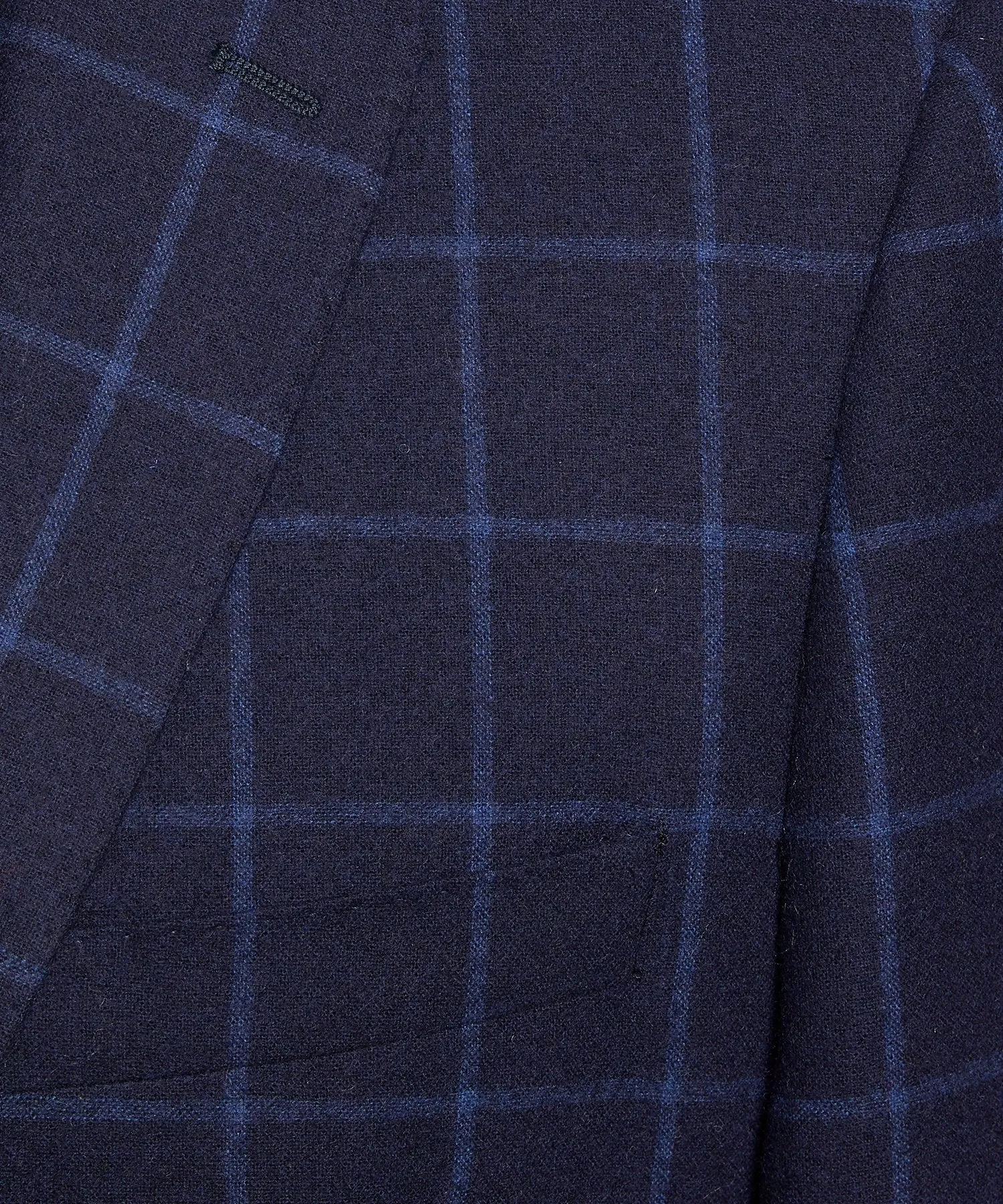 Wool Windowpane Sutton Suit Jacket in Navy