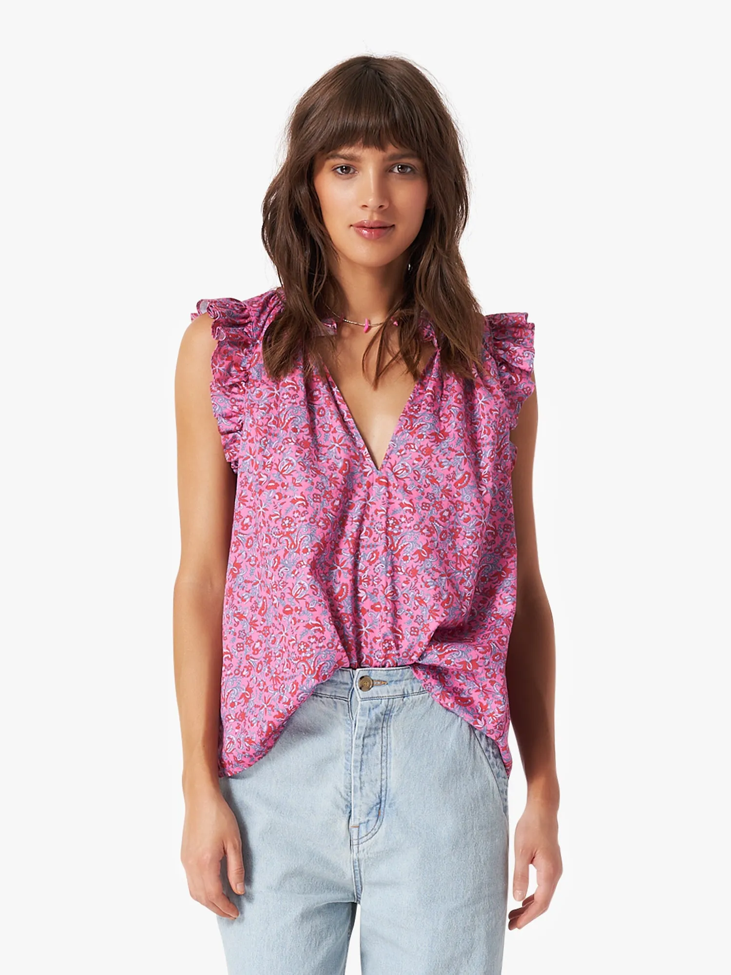 Xirena - Bex Top in Pink Flora